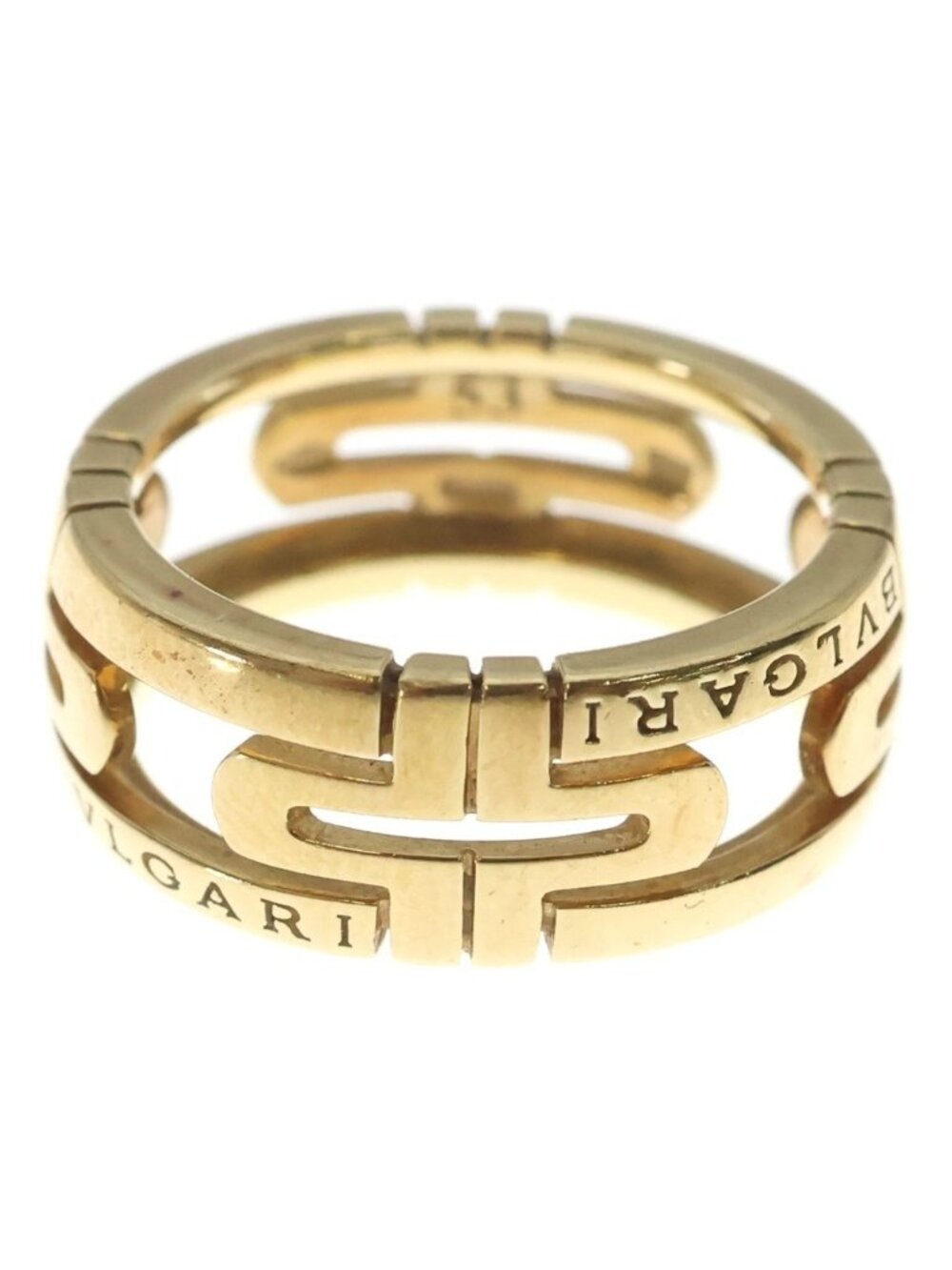 Bvlgari Parentesi Openwork Ring Yellow Gold